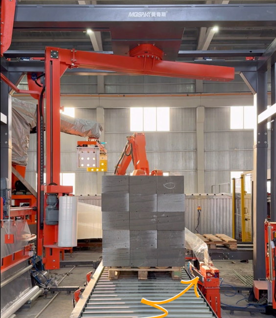 美奇斯纏繞機(jī)在建筑材料行業(yè)的應(yīng)用(圖1)